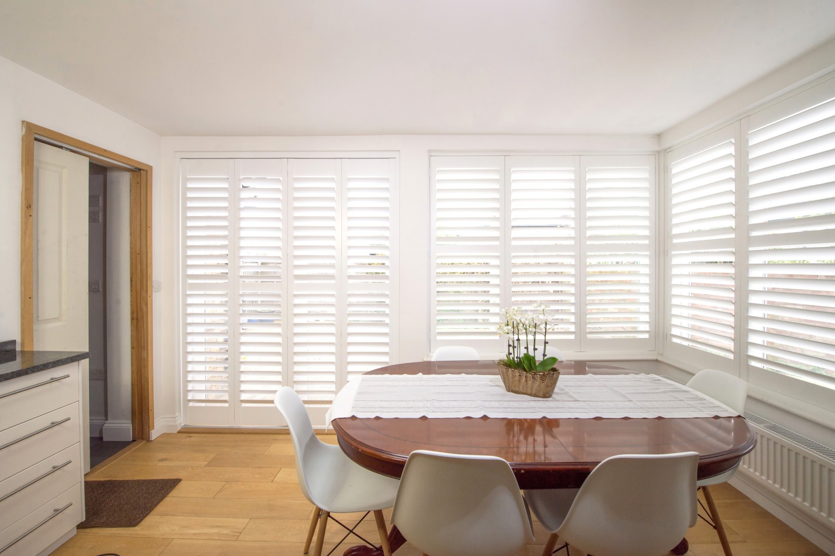 Mimeo Composite Shutters in a modern kitchen